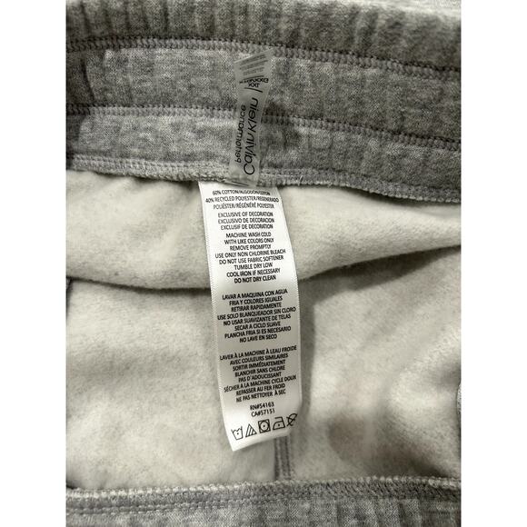Calvin Klein Performance Womens Eco Fleece Logo Stripe Grey Heather Pants 2XL - Picture 7 of 7